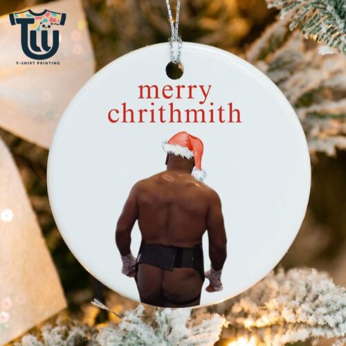 Funny Mike Tyson Christmas Ornament