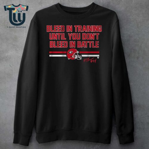 Georgia Football Malaki Starks Bleed In Training Shirt