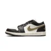 Jordan Air Jordan 1 Gold Hook Mocha Trendy Retro Nike Shoes Wear resistant Low cut Basketball Shoes