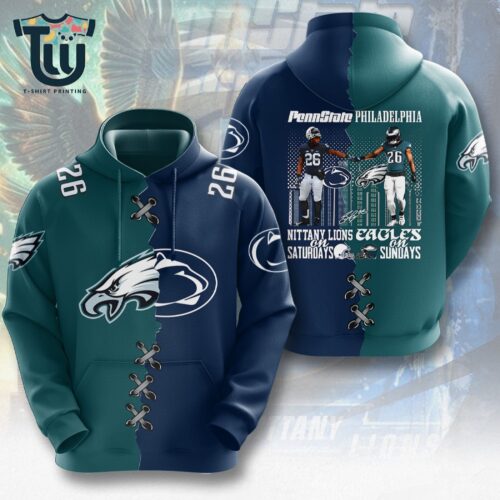 Philadelphia Eagles X Penn State Nittany Lions Football 3d Apparel