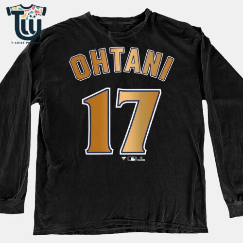 Shohei Ohtani Los Angeles Dodgers Fanatics 2024 World Series Champions Name & Number T-shirt