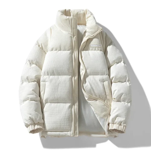 Korean Version Winter Men's Jacket Couple Outdoor Sports Windproof and Warm Standing Collar Cotton Coat Men's Thin Warm Parka